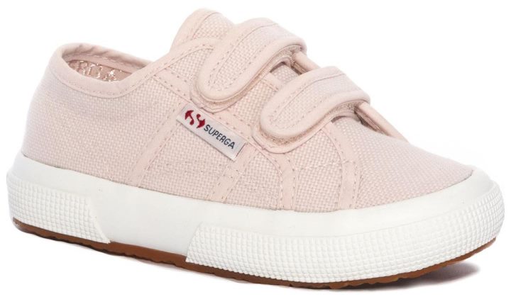 Superga 2750 Jstrap Classic Kids Rose Lilas Pâle