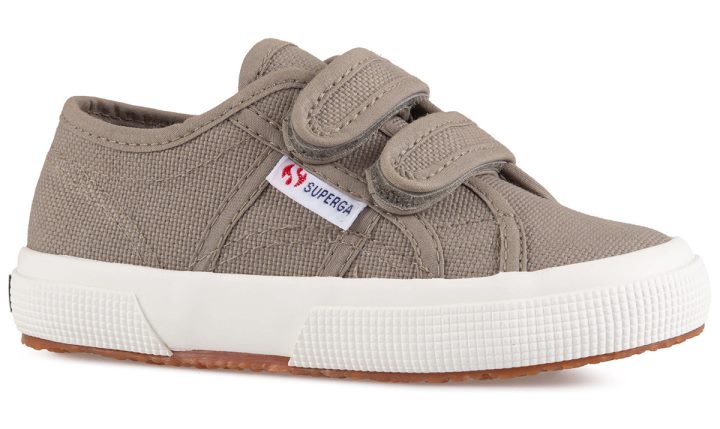 Superga 2750 Jstrap Classic Kids Vert Safari-f Avorio