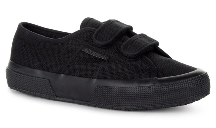 Superga 2750 Jstrap Classique Enfants Noir Total