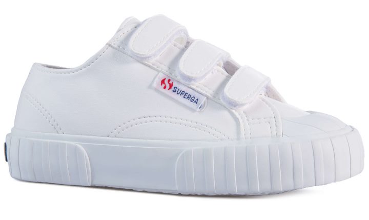 Superga 2980 Cuir Synthétique Blanc