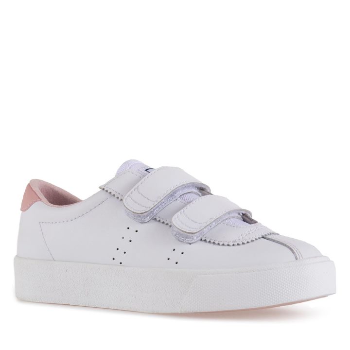 Superga 2843 Superga Sport Club S Kids Blanc-rose Smoke