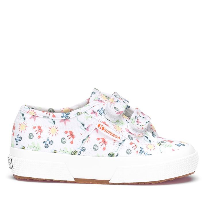 Superga 2750 Fantasy Covj Blanc-étoile De Mer Multicolore