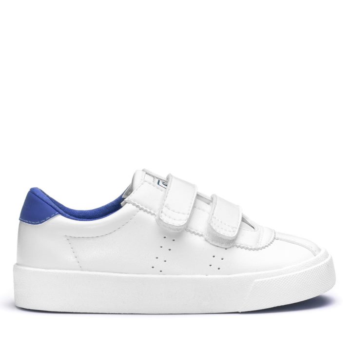 Superga 2843 Kids Club S Vegan Blanc-bleu Froid