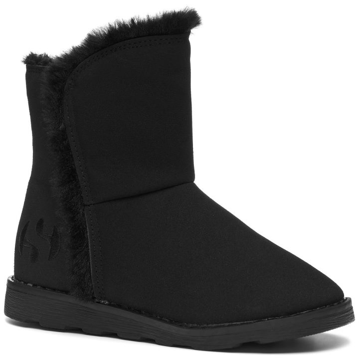 Superga 4033 Suédine Enfant Total Black