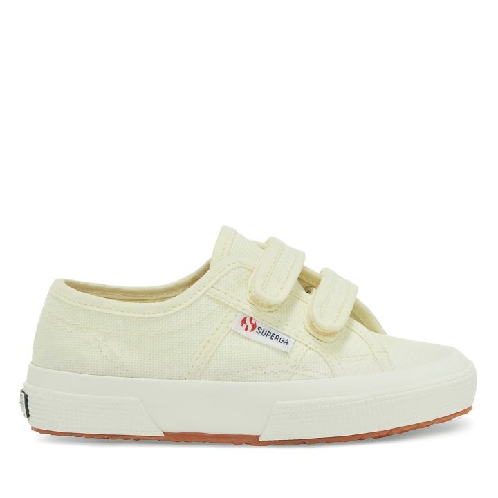 Superga 2750 Jstrap Classic Kids Vert Lt-f Avorio